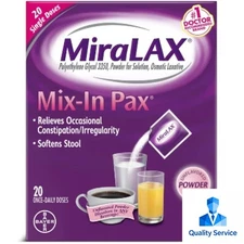 Miralax Mix-In Pax Laxative Single Dose Packets