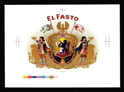 El Fasto - 100+ Years Old - Original Genuine - Proof EX RARE Cigar Box Label