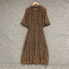 Minkpink Dress Womens Size Small Multicoloured Floral Elastic Waist Midi 13915