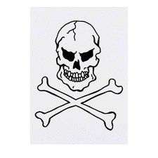'Skull  Crossbones' Temporary Tattoos / Transfers TO00017234 