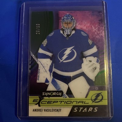 2021-22 UD SYNERGY ANDREI VASILEVSKIY ES-AV #ed /99 EXCEPTIONAL STARS ACETATE