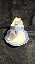Spode Camilla England Gravy Boat Blue Attached Old Mark