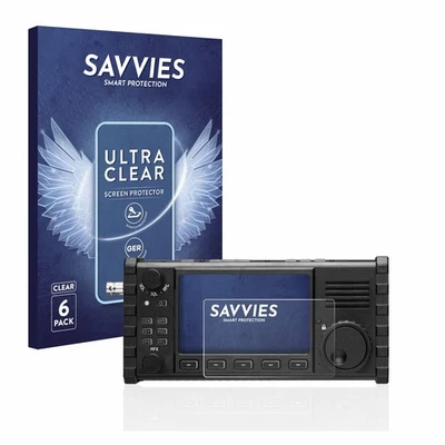 SAVVIES 6x Schutzfolie für Xiegu X6100 HF-Transceiver Displayschutz klar