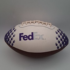 Vintage Fedex Officer Sales Program FY01 Promo Football White Purple Gray Script