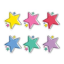 10927 Star Bright Stars 6 inch Designer Cut-Outs Classroom Decor Accents