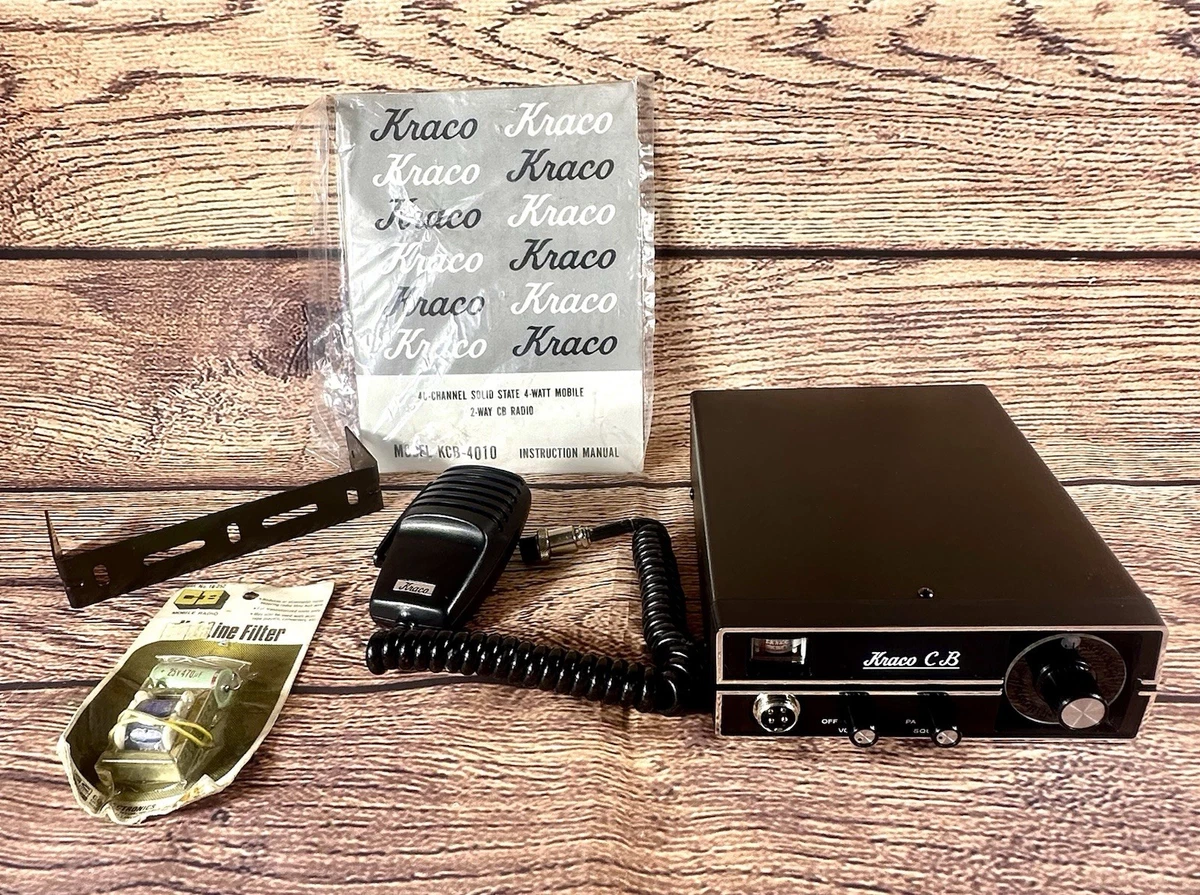 RARE CAR TRUCK Kraco KCB-4030 40 CHANNELS SUPER DE LUXE CB Radio NOS