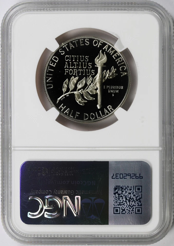 1992-S 50c Olympics Commemorative Half Dollar NGC PF69UCAM - Image 2 of 4