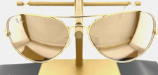 Ray-Ban RB3025 Aviator Gold Mirrored Sunglasses 50  14 138   Excellent Condition