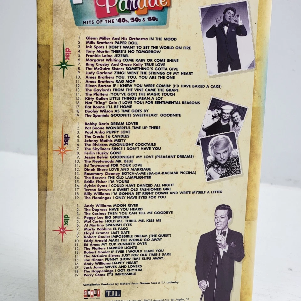 The Pop Parade Hits of the 40s 50s 60s 3 CDs Set 2007 Shout Factory 10548 TJL - Image 3 of 4