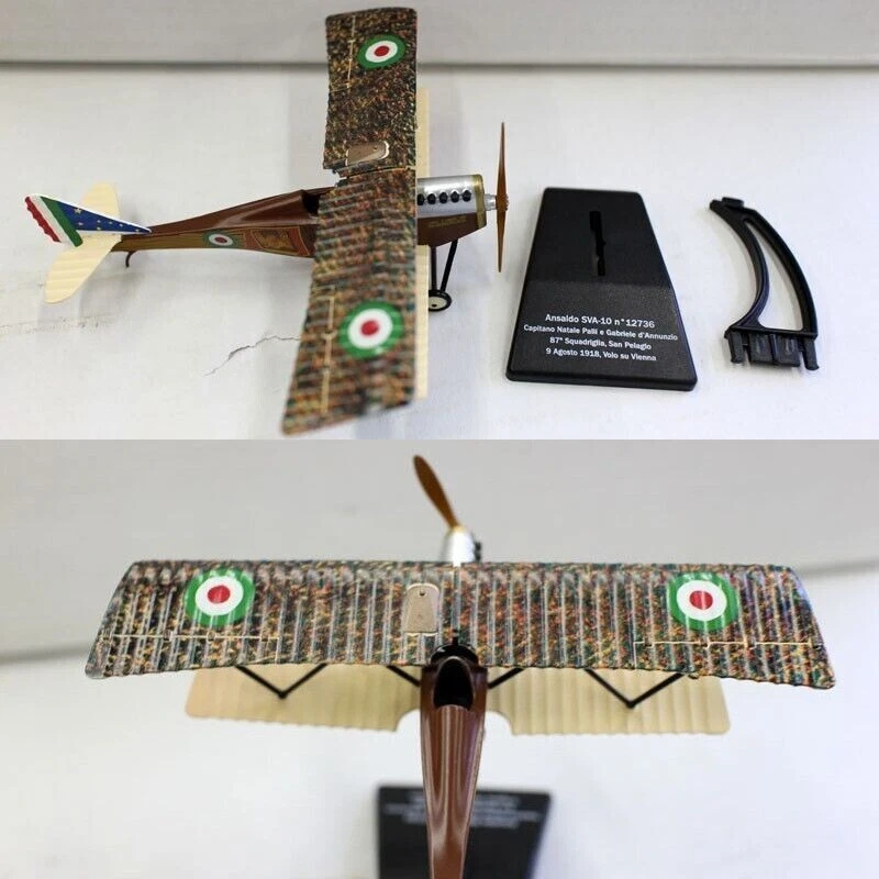 1:72 WWI Ansaldo SVA.10 Reconnaissance Aircraft Model Diecast MilitaryCollection - Image 4 of 4