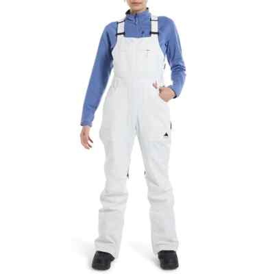 Women's BURTON Avalon 2L Stretch Bib Snow Pants - STOUT WHITE | eBay
