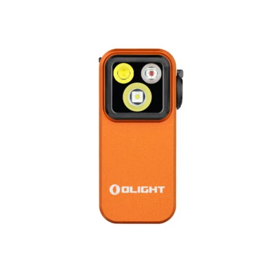 Olight Oclip Pro Orange Clip on Flashlight, Floodlight Spotlight/Red Light, 500L
