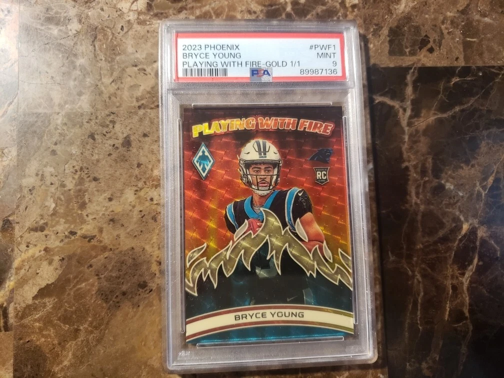 Bryce Young Panini Phoenix Playing With Fire #PWF1 Gold 1/1