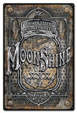 Moonshine Jar Metal Sign - Hand Made in the USA with American Steel