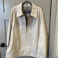 New W/Tags Perry Ellis Portfolio Cotton Tech Zip Front Lightweight Jacket XXL