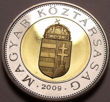 Rare Bi-Metal Proof Hungary 2009-BP 100 Forint~Only 5,000 Minted In Budapest~F/S