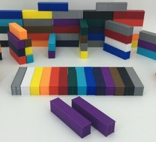 NEW 2 40' Shipping Containers - N Scale 1:160 - PURPLE - ALL COLORS AVAILABLE 