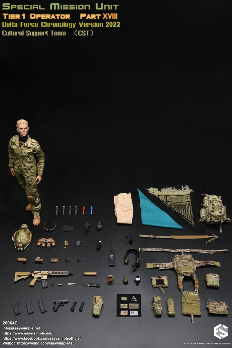 Easy&Simple CST Special Mission Unit Operator Soldier 1/6