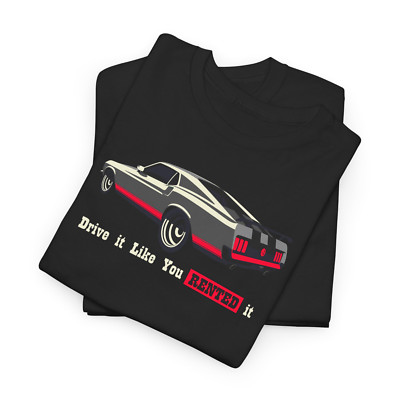 Mustang Inspired American Muscle Car Themed Softstyle Vector Art T-Shirt
