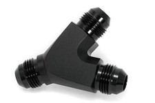 Y-Splitter Dash 8 / -8 AN / JIC 8 Y-Piece Black Anodized