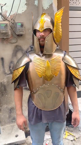 Medieval Elves Prince Women Half Body Armor Suit - Roman Knight Fantasy Cosplay - Video 1 of 1