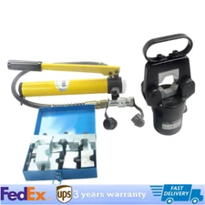 20 Ton Hydraulic Crimper Crimping Tool Cable Wire Hose Lug Terminal+12 Dies Set
