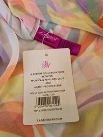 L'AGENT BY AGENT PROVOCATEUR HOLLY TROPICAL BEACH COVER UP GOWN ONE SIZE BNWT