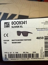OO9341-04 Oakley Sliver XL Matte Brown Tortoise/Warm Grey Sunglasses 57-18-140