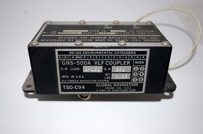 GNS 500A VLF Coupler #11305-2-181- TSO -C94 Global Navigation - Untested- Core