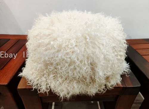 Mens Real Mongolian Warm Lamb Fur Bucket Papakha Hat Winter Hat Cap Headgear SZ - Picture 8 of 18