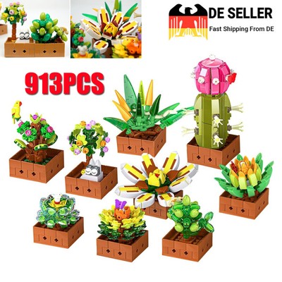 TOP! Für LEGO JJ9037 913PCS Sukkulenten verpackung+Das beste Geschenk allen DHL