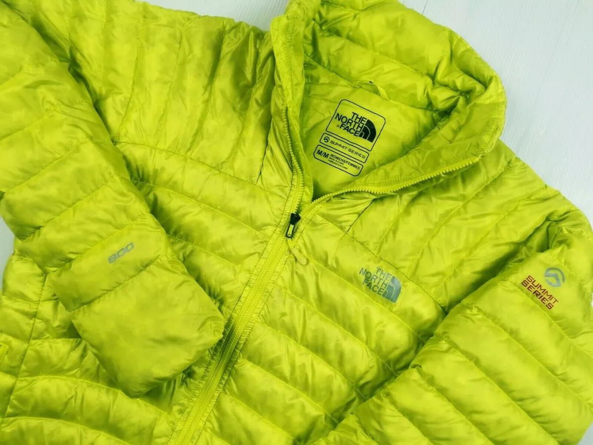 HOT Women's THE NORTH FACE @ 800 SUMMIT SERIES PERTEX LIGHT DOWN YELLOW  JACKET M