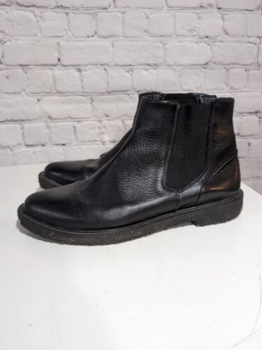 Royal Republiq Men's Black Leather Chelsea Boots Gum Sole US Size 10 EU Size 44  - Picture 1 of 17