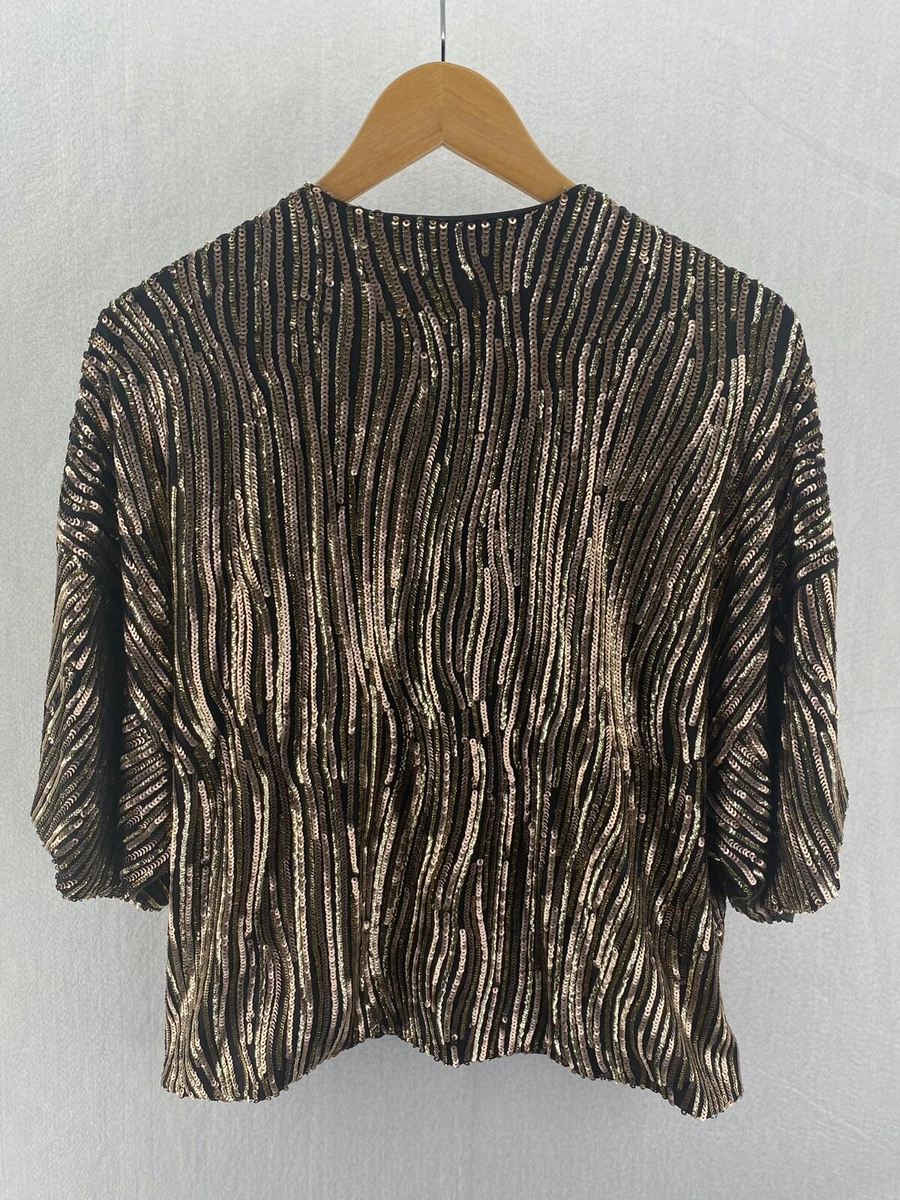 Gianni bini top sequin blazer