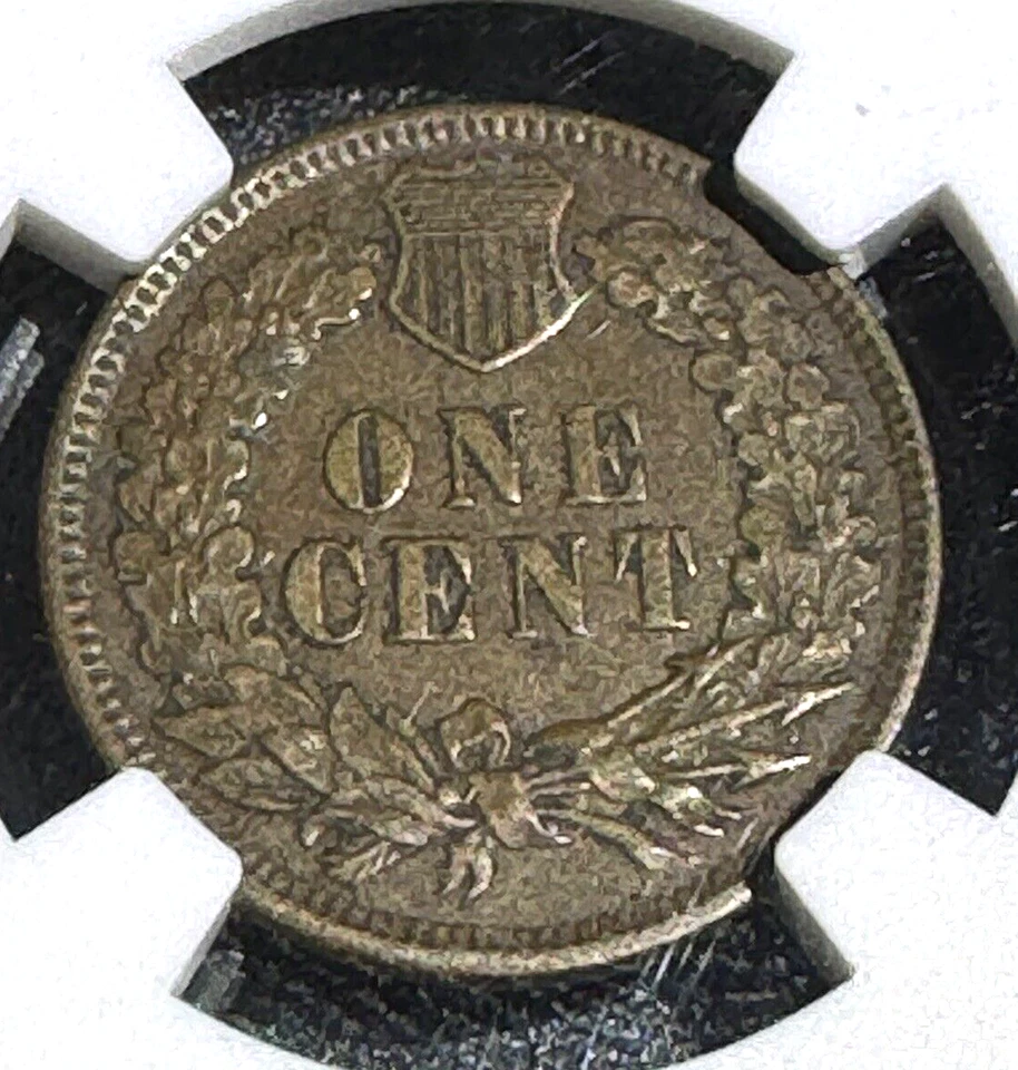 1871 Indian Head Cent NGC AU 53 BN  Key Date - Image 3 of 4
