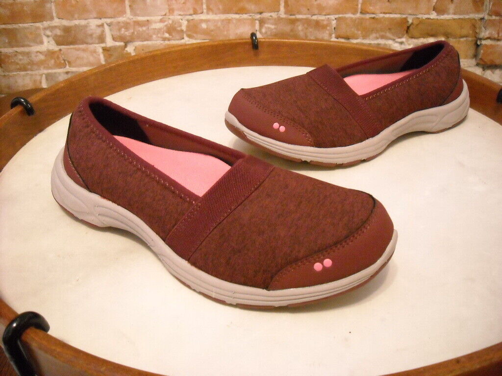 Ryka Luxe Burgundy Red Slip favorite on Casual 7W Sneaker NEW Flats Direct stock discount Shoe