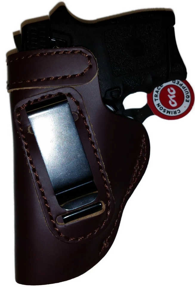 LT CUSTOM MAHOGANY IWB Leather Gun Holster YOU CHOOSE:rh,lh-laser-slide-belt-mag - Image 2 of 4