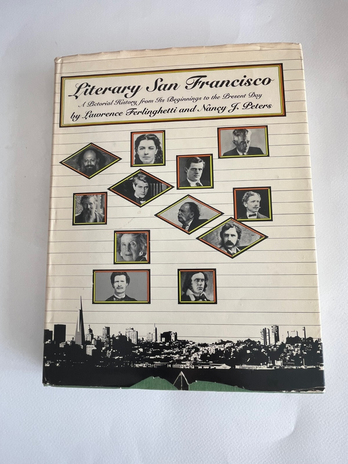 FILA LAWRENCE FERLINGHETTI ~ SIGNED ~ Literary SAN FRANCISCO A Pictorial History 1st