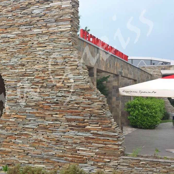 7m2 NATURSTEIN WANDVERBLENDER VERBLENDER RIEMCHEN KLINKER QUARZIT WANDSTEIN - Bild 4 von 4