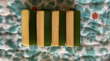 Mah Jong Lot of 4 Vintage Bakelite 2 Tone Green Game Tiles