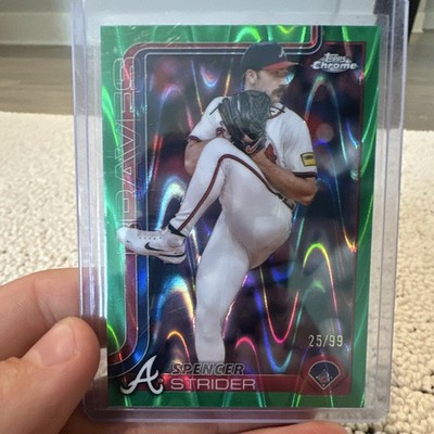 Topps 2025 Topps Chrome Spencer Strider Atlanta Braves #46 Serial #/99