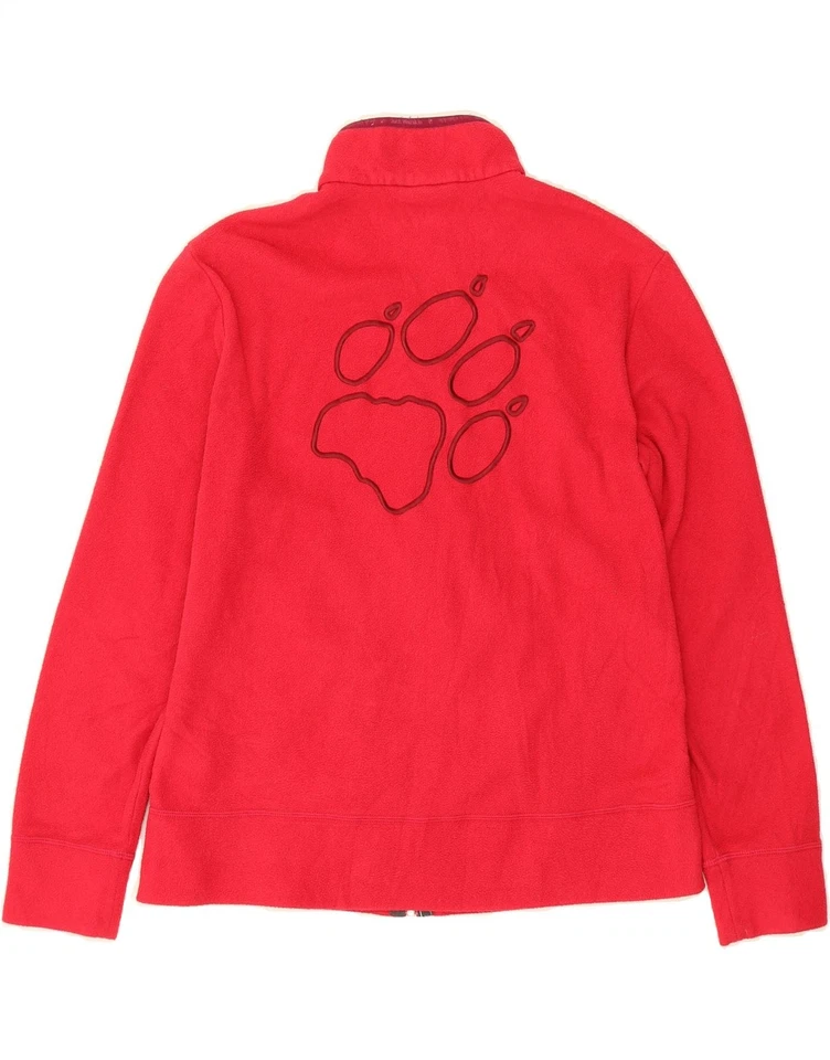 JACK WOLFSKIN Womens Fleece Jacket UK 16 Large Red Polyester VG08 - Image 2 of 4