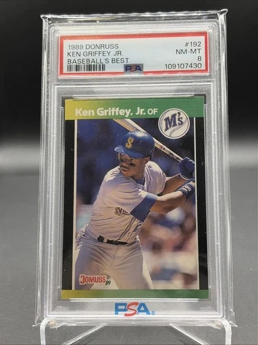 1989 Donruss Baseball's Best - Ken Griffey Jr #192 (RC) PSA 8