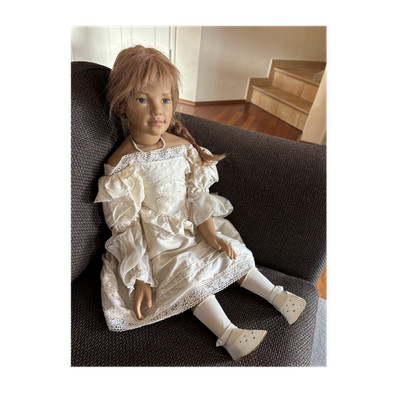 Sigikid  Künstlerpuppe ca.72 cm, braune geflochtene Haare Art 28018 wie neu! 