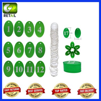 Durable Green Aluminum Key Tags: Waterproof, Lightweight, Customizable Design