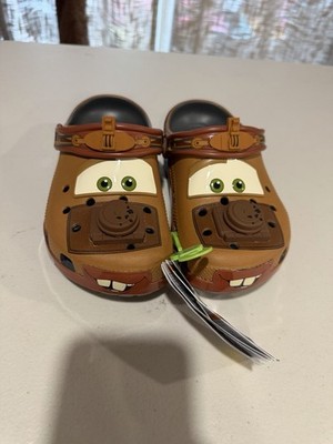 Crocs Tow Mater Disney Pixar Cars Classic Clog Kids Boys Size 2 - 209371-0DA