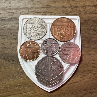 Royal Shield British Coin Display Holder Numismatic Set UK Collectors Gift