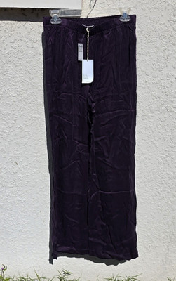 Haven Well Within Casual Lounge Pants Rayon Viscose Dark Purple/Blue Small NWT