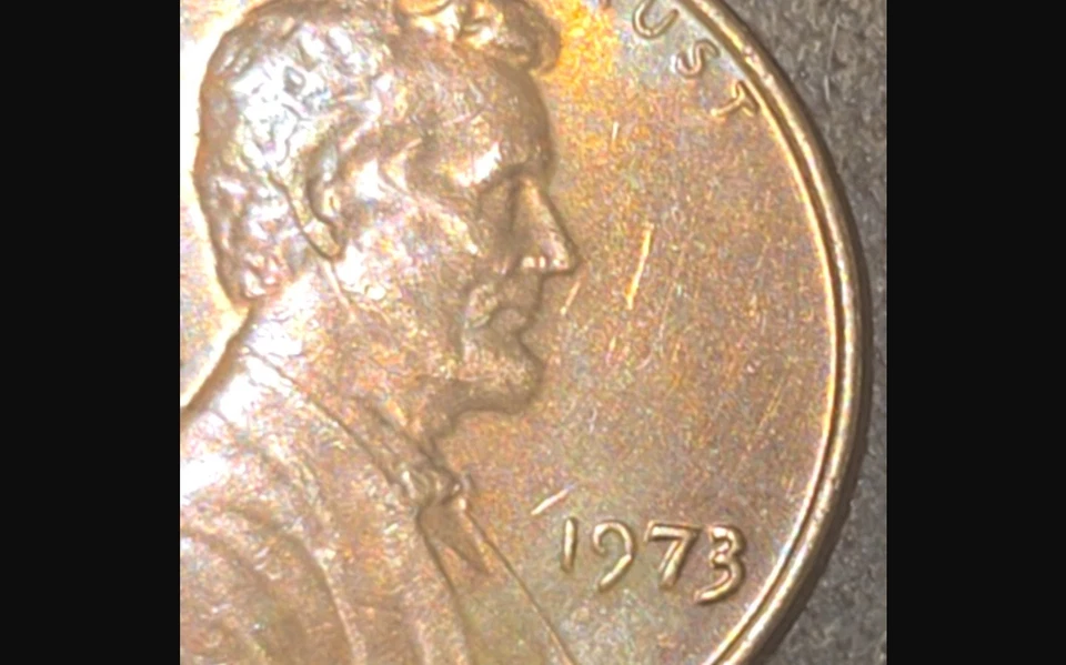 Penny Lincoln Memorial 1973 sin como nuevo - errores raros DD "73", recortado "NT" Foto 2 de 4