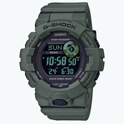 Casio G-Shock GBD800UC-3 Move GBD-800 Series Digital Green Rubber No Manual!